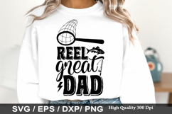 Reel great dad - Fishing Dad Shirt SVG Design Product Image 1