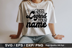 Fishing SVG Design - Reel Legend your name Product Image 2