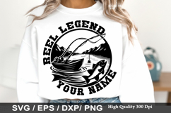 Fishing Dad Shirt SVG Design - This is my lucky fishing shir Product Image 2