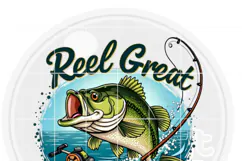 Reel Great Dad Png, Father's Day Fishing Sublimation Design Product Image 2