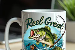 Reel Great Dad Png, Father's Day Fishing Sublimation Design Product Image 6