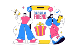 10 Refer a Friend Illustration Product Image 4