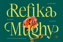 Refika Mughy Thin Serif Displa Product Image 1