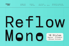 Reflow Mono Editorial Fixed-Width Typeface Product Image 1