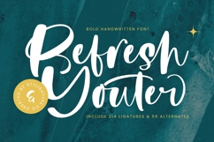Refresh Youter - Bold Handwritten Font Product Image 1