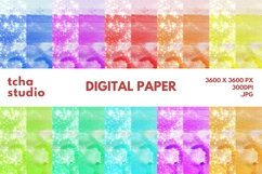 Refreshing Color Watercolor Digital Papers Glitter Product Image 1
