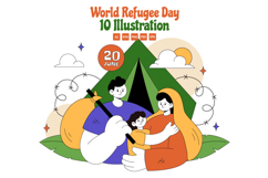 10 World Refugee Day Illustration Product Image 1