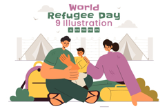 9 World Refugee Day Illustration Product Image 1