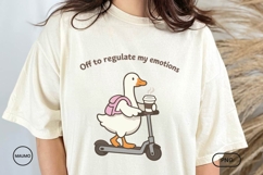 Cute Funny Goose PNG, Mental Health Product Image 2