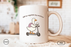 Cute Funny Goose PNG, Mental Health Product Image 3