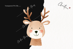 Cute Christmas Reindeer Clipart | Christmas PNG Product Image 2