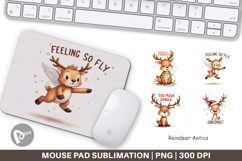 Reindeer Antics Mouse Pad Product Image 1