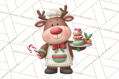 Reindeer Bakery Clipart PNG, Cute Christmas Baking PNG Product Image 5
