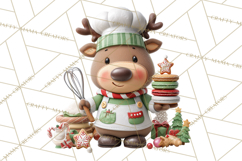 Reindeer Bakery Clipart PNG, Cute Christmas Baking PNG Product Image 3