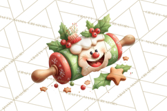 Reindeer Bakery Clipart PNG, Cute Christmas Baking PNG Product Image 2