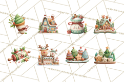 Reindeer Bakery Clipart PNG, Cute Christmas Baking PNG Product Image 9