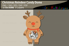 Reindeer with red nose candy dome Product Image 3
