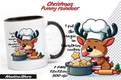 Funny Christmas reindeer BUNDLE Sublimation PNG. Product Image 12