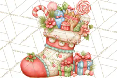 Christmas Reindeer PNG Cute Kawaii Holiday Clipart Product Image 3