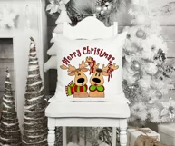 Merry Christmas Sublimation | Reindeer Clipart | Christmas Product Image 3