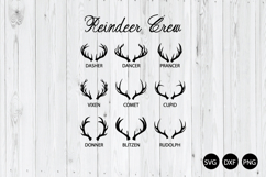 Reindeer Crew SVG, Christmas Deer SVG, Christmas SVG Product Image 1