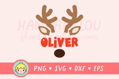 Reindeer SVG Cut Files for Cricut | Cute Christmas SVG Product Image 2