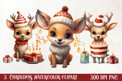 Reindeer First Christmas Clipart Sublimation, Christmas PNG Product Image 1