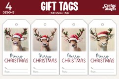 reindeer gift tags