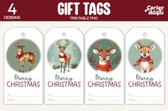reindeer gift tags