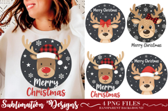 Reindeer Merry Christmas PNG Product Image 1