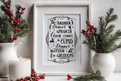 Reindeer Names Christmas SVG Quote Product Image 2