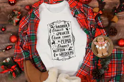 Reindeer Names Christmas SVG Quote Product Image 3