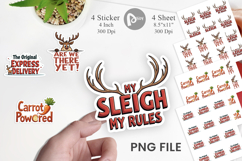 Reindeer Rants Quotes Sticker Product Image 1