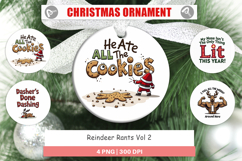 Reindeer Rants Quotes Ornament Product Image 1