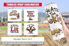 Reindeer Rants Quotes Tumbler Product Image 1