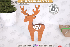 Reindeer Stands Décor Laser Cut Bundle|Christmas Decorations Product Image 4