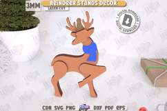 Reindeer Stands Décor Laser Cut Bundle|Christmas Decorations Product Image 6