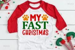 My fast christmas SVG, Christmas Dog SVG Design Product Image 2