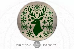 Christmas Reindeer, SVG Cut Files, Reindeer Clipart Product Image 2
