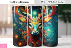 Christmas Reindeer Tumbler Sublimation|Animal Christmas Product Image 1