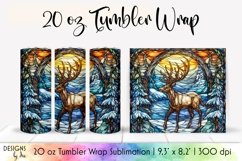 Stained Glass Christmas Tumbler Wrap Sublimation Bundle Product Image 8