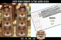 Reindeer Cookie Board Laser Ready SVG | Holiday SVG Product Image 2