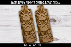 Reindeer Cookie Board Laser Ready SVG | Holiday SVG Product Image 3