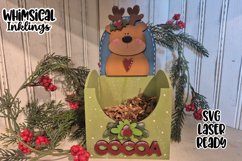 Reindeer Cocoa Box SVG Product Image 1