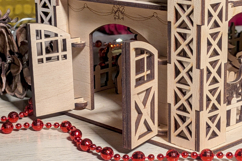 Reindeer Flight School - laser cut file, Glowforge plan SVG Product Image 12