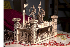 Reindeer Flight School - laser cut file, Glowforge plan SVG Product Image 13