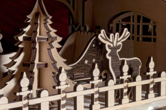 Reindeer Flight School - laser cut file, Glowforge plan SVG Product Image 10