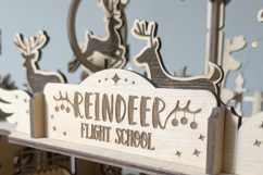 Reindeer Flight School - laser cut file, Glowforge plan SVG Product Image 17