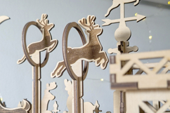 Reindeer Flight School - laser cut file, Glowforge plan SVG Product Image 16