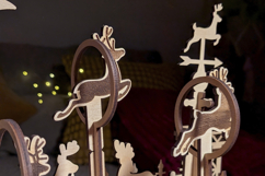 Reindeer Flight School - laser cut file, Glowforge plan SVG Product Image 7